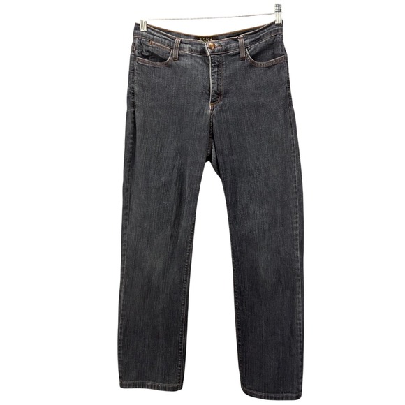 NYDJ Womans Jeans Size‎ 10 Tummy Tuck Dark Wash Premium Denim High Rise - Picture 1 of 16